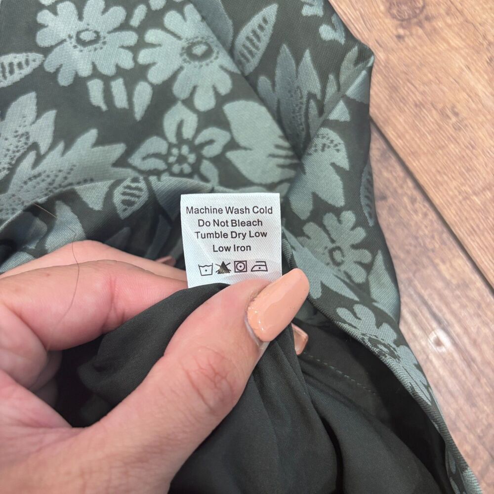 TUCKERNUCK Emerald Mirasol Jacquard Adelaide Dress Emerald Botanical Size S $298 - Picture 10 of 10